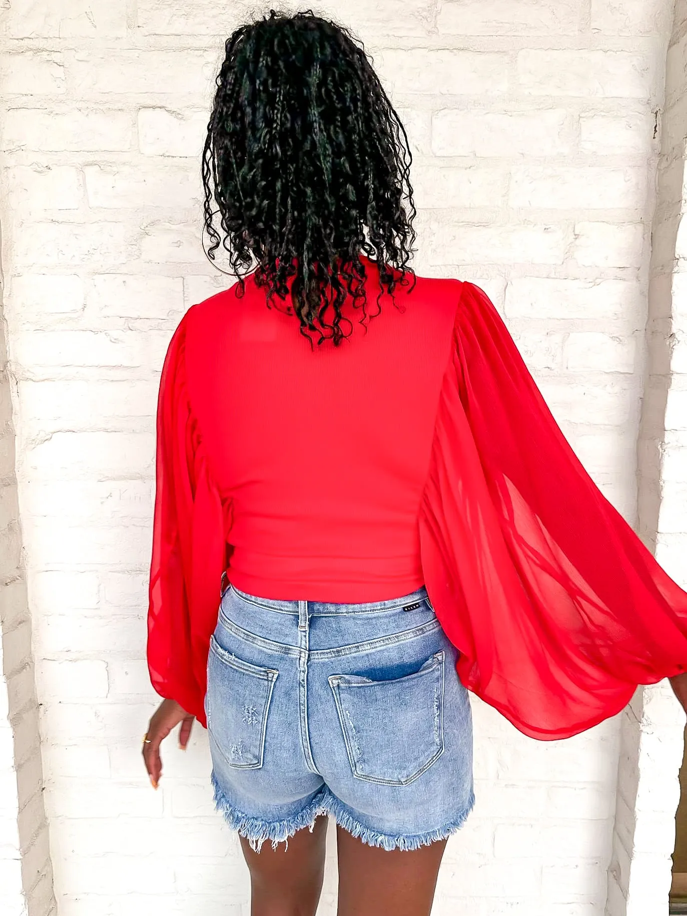 Afternoon Sail Top Red