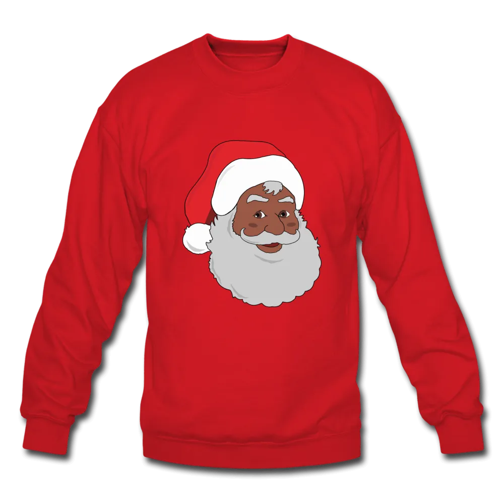 Black Santa Unisex Crewneck Sweatshirt (Style 2)