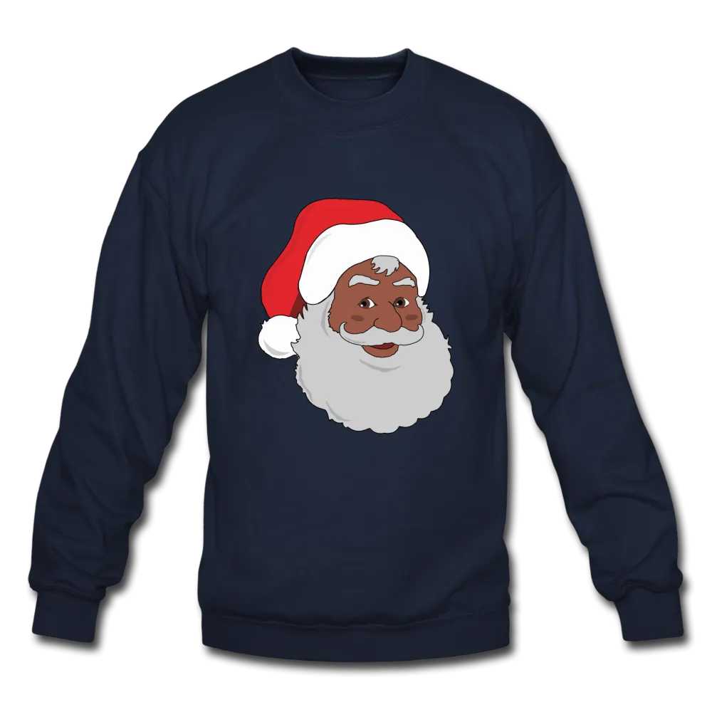 Black Santa Unisex Crewneck Sweatshirt (Style 2)