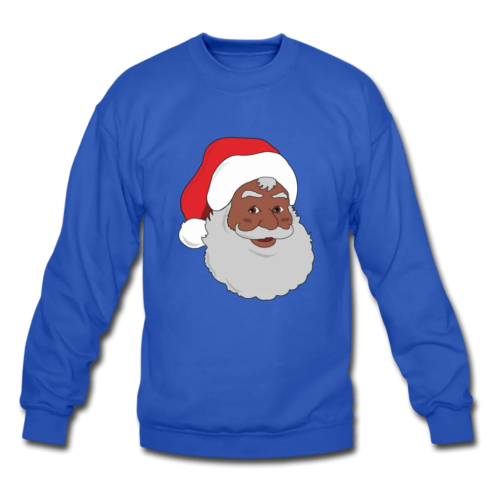 Black Santa Unisex Crewneck Sweatshirt (Style 2)