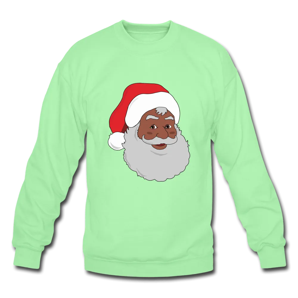 Black Santa Unisex Crewneck Sweatshirt (Style 2)