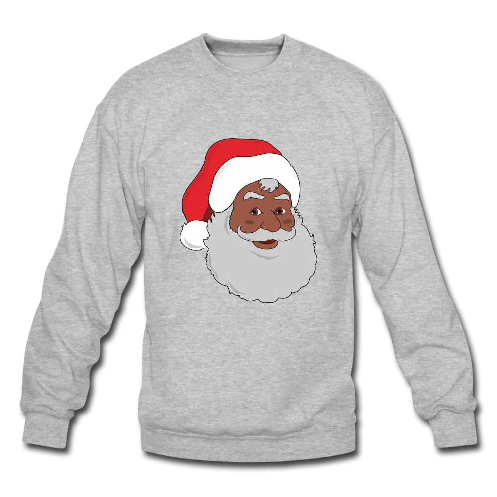 Black Santa Unisex Crewneck Sweatshirt (Style 2)