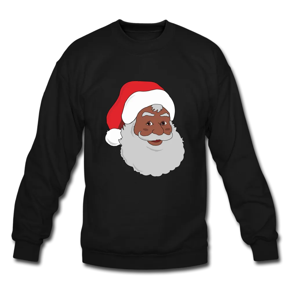 Black Santa Unisex Crewneck Sweatshirt (Style 2)