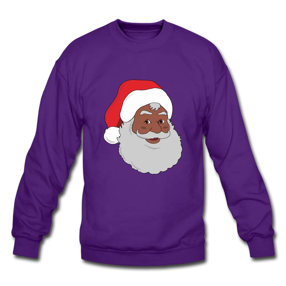 Black Santa Unisex Crewneck Sweatshirt (Style 2)