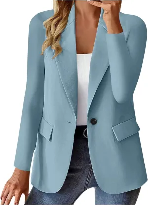 Blazers for Women 2025 Trendy Business Casual Jackets Open Front Cardigan Work Suit Summer Fashion Blazers