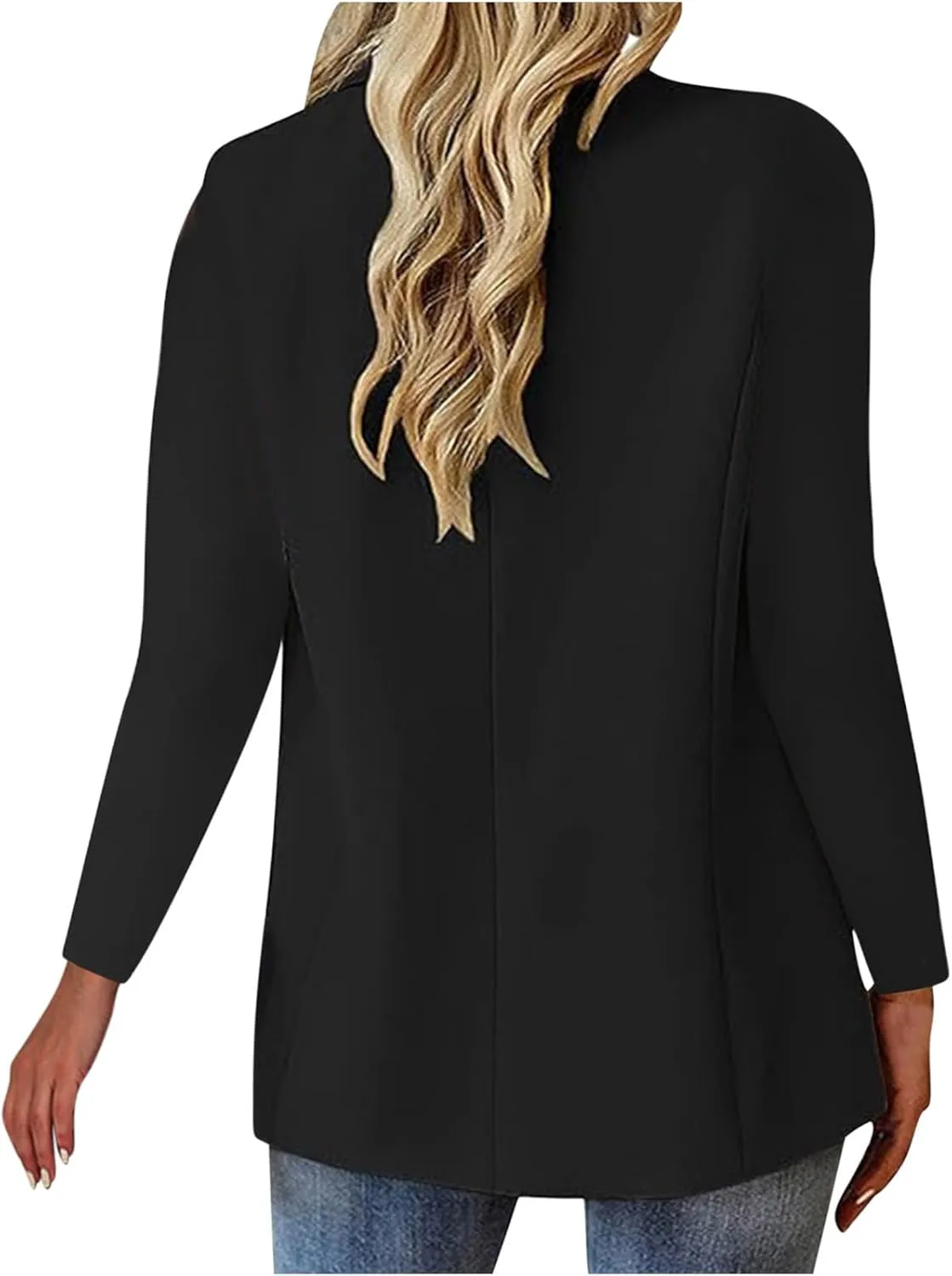 Blazers for Women Trendy Casual Work Office Suit Jacket Business Casual Button Down Long Sleeve Slim Womens Blazer