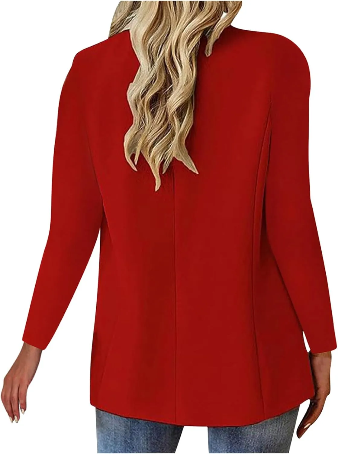 Blazers for Women Trendy Casual Work Office Suit Jacket Business Casual Button Down Long Sleeve Slim Womens Blazer