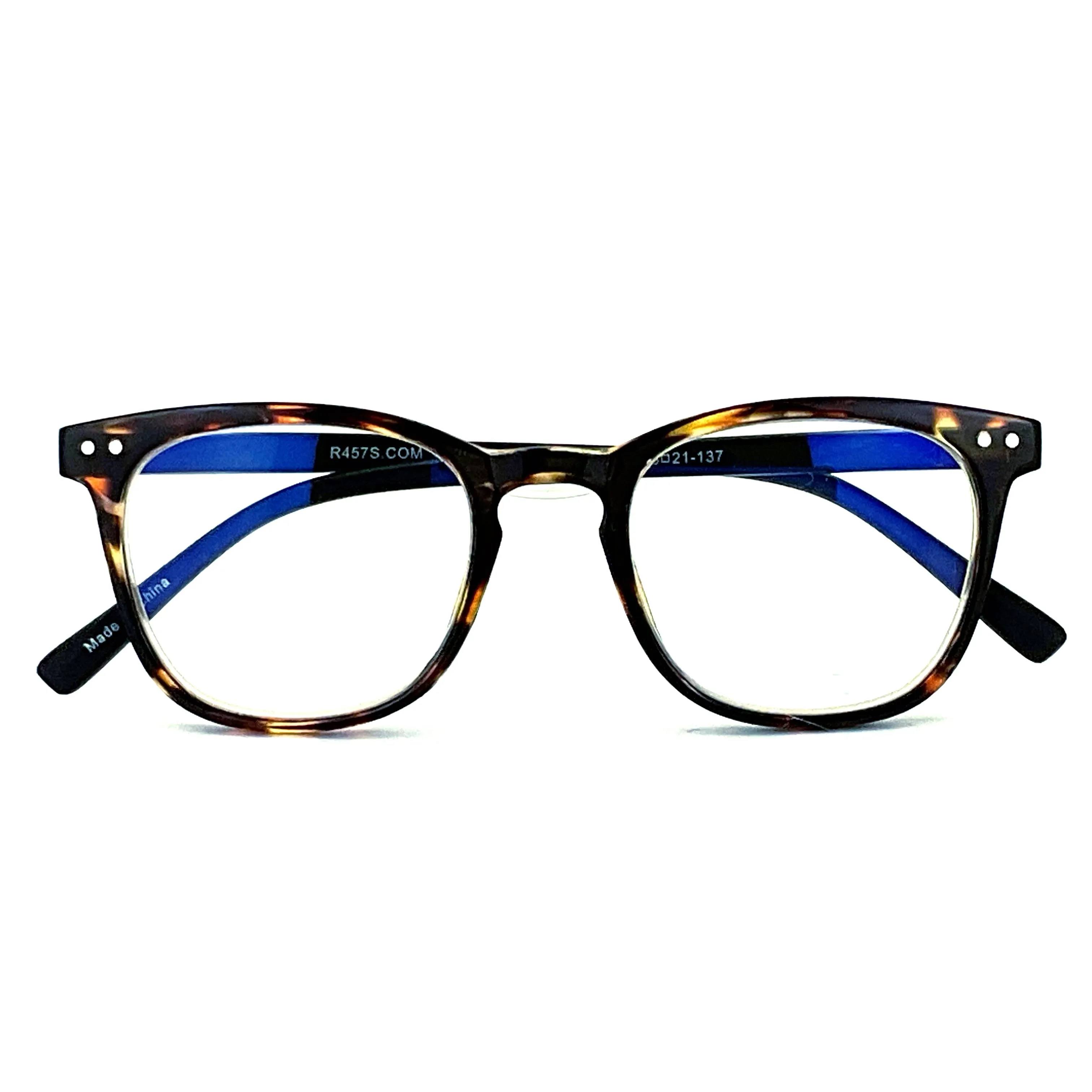 Blue No More! Blue Light Blocking Keyhole Frame Computer Reading Glasses