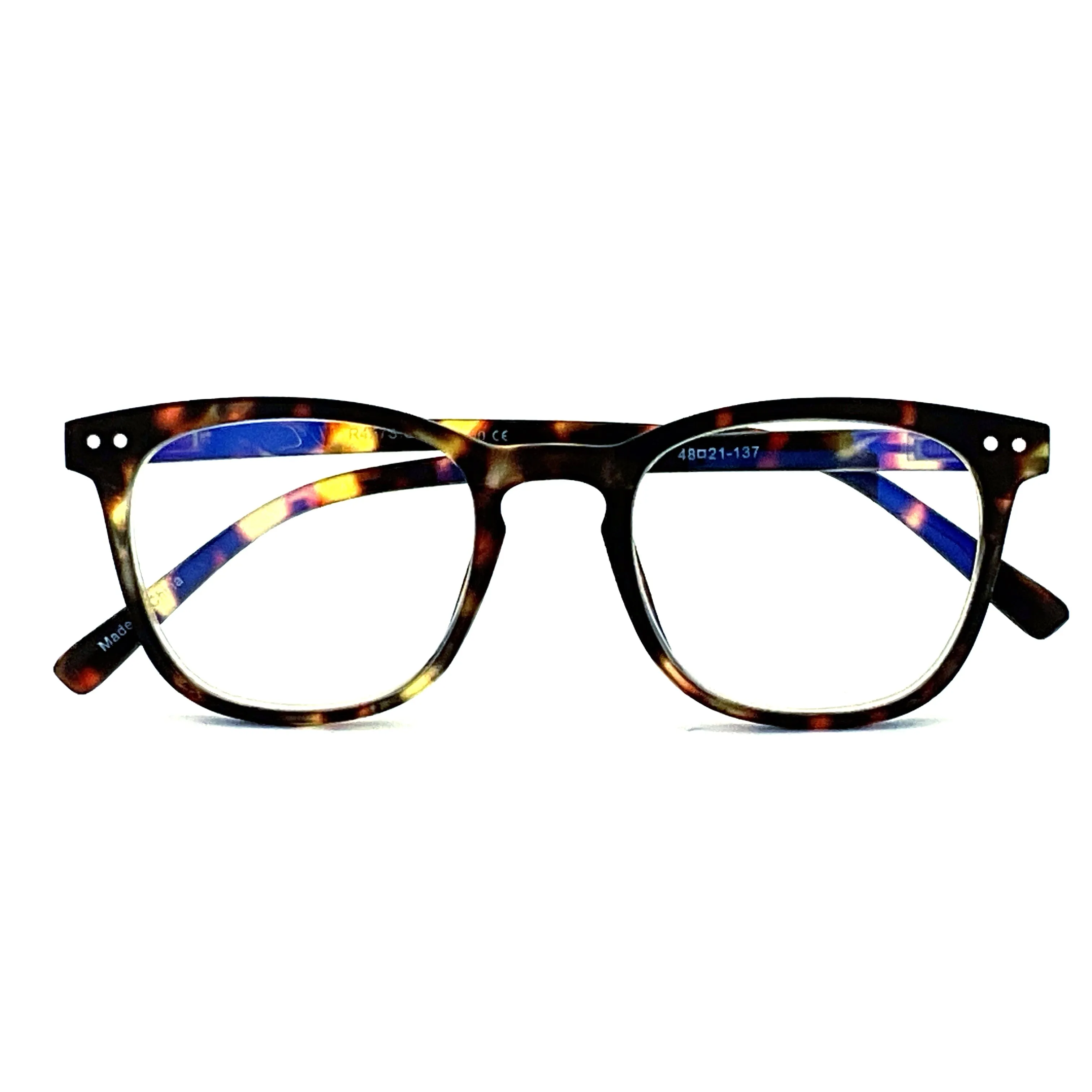 Blue No More! Blue Light Blocking Keyhole Frame Computer Reading Glasses