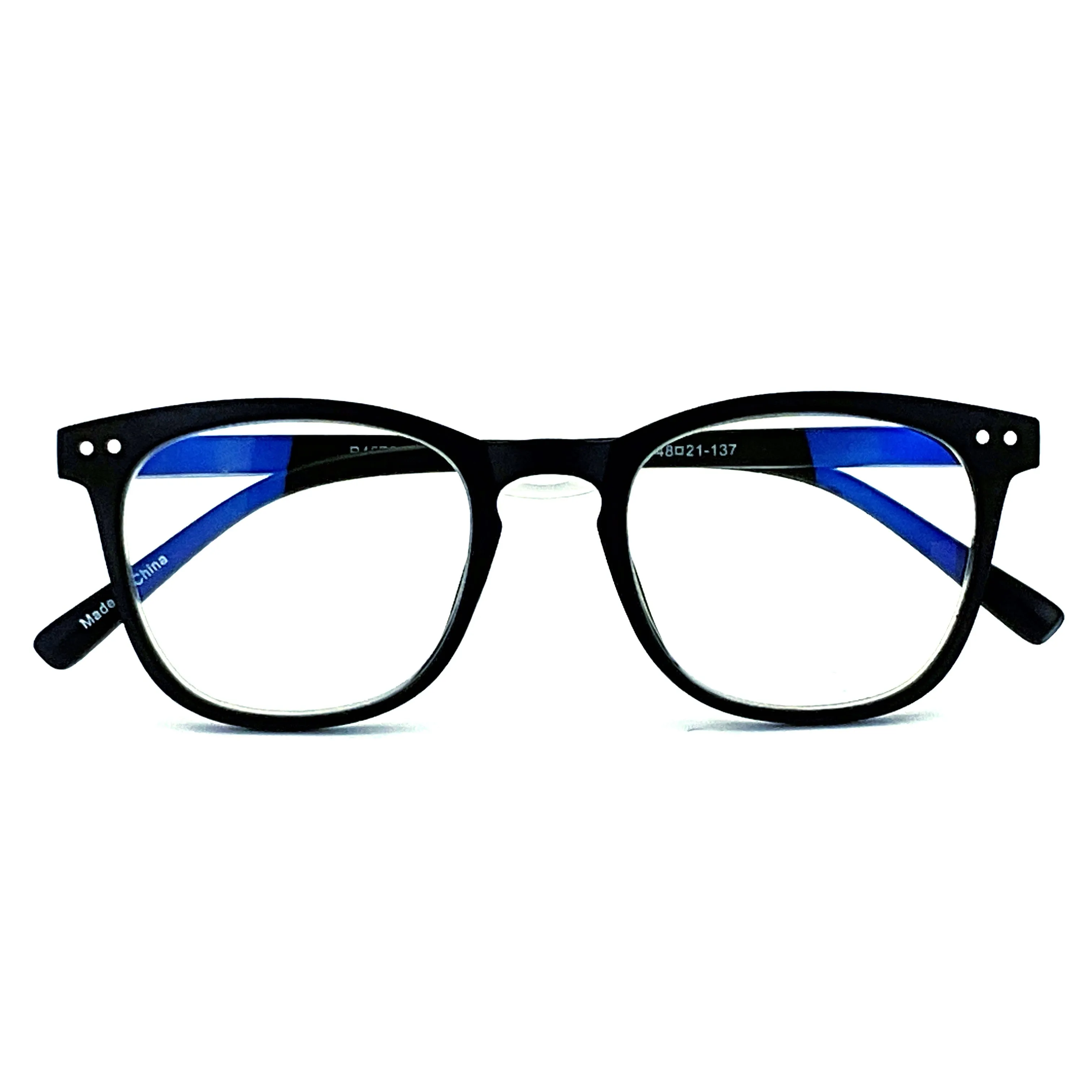Blue No More! Blue Light Blocking Keyhole Frame Computer Reading Glasses