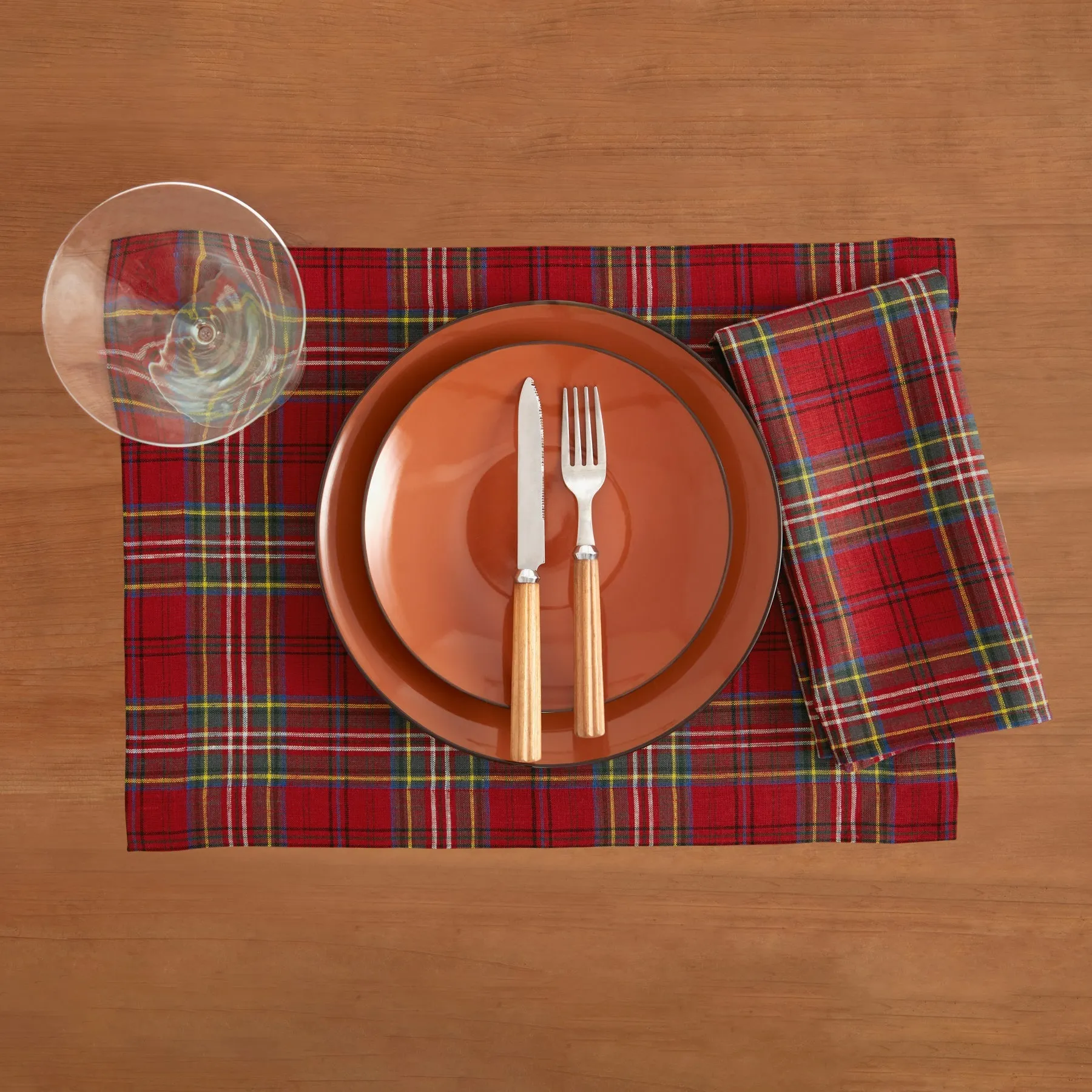 Classic Tartan Plaid Placemats, Set of 4