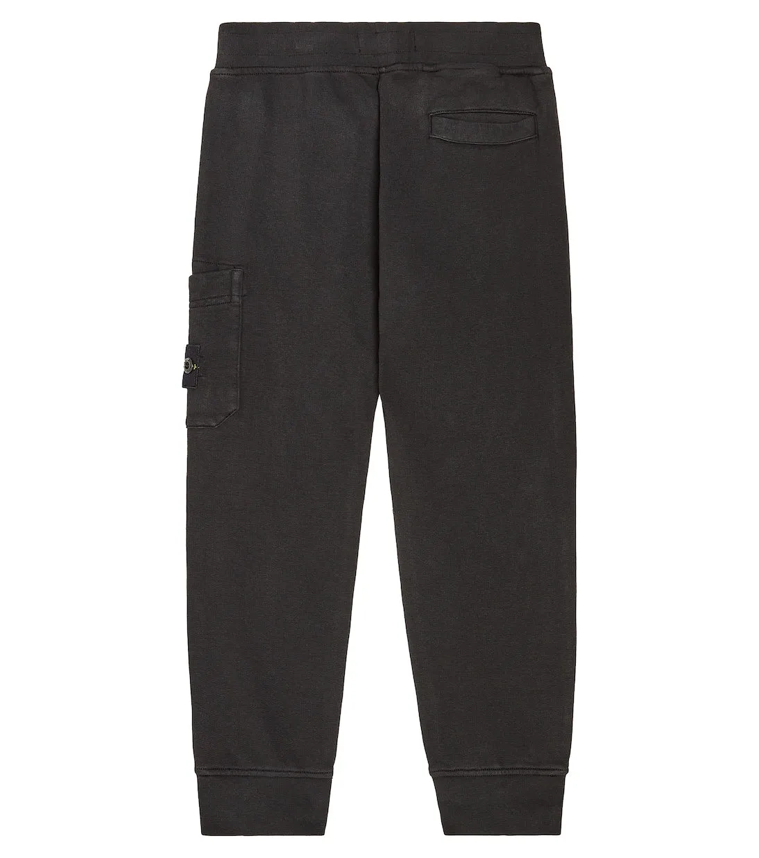 Compass cotton fleece sweatpants Stone Island Junior, black