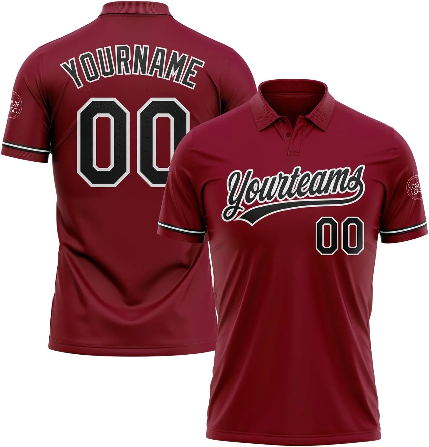 Custom Polo Shirts Personalized Bowling Golf Tennis Jerseys for Women Men Youth, Design Sports Team Uniform Printed