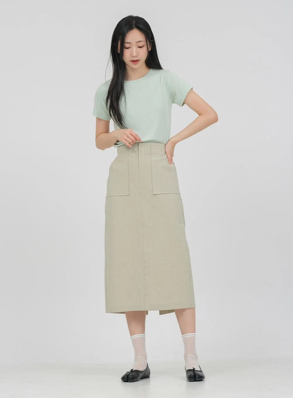Desaturated Spandex T-shirt OA19