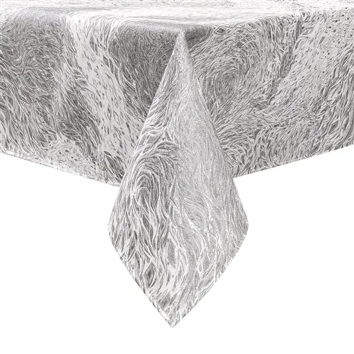 Forest Gray Jacquard Tablecloth #1353