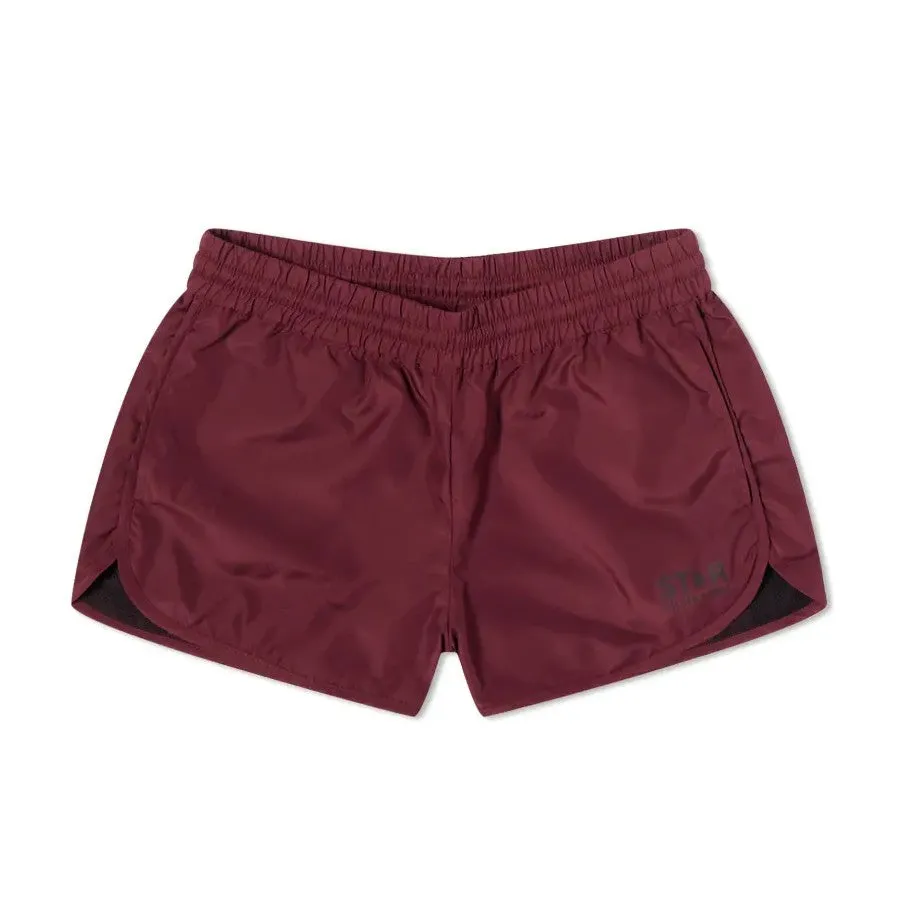 Golden Goose Star Diana shorts, burgundy