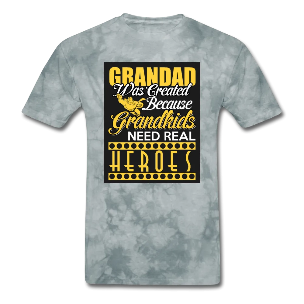 Grandad Was Created Because Grandkids Need Real Heroes Men's T-Shirt