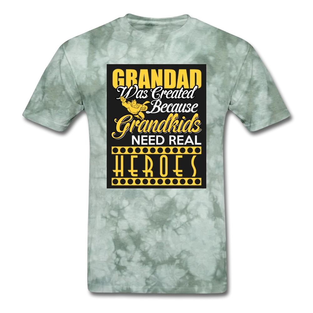 Grandad Was Created Because Grandkids Need Real Heroes Men's T-Shirt