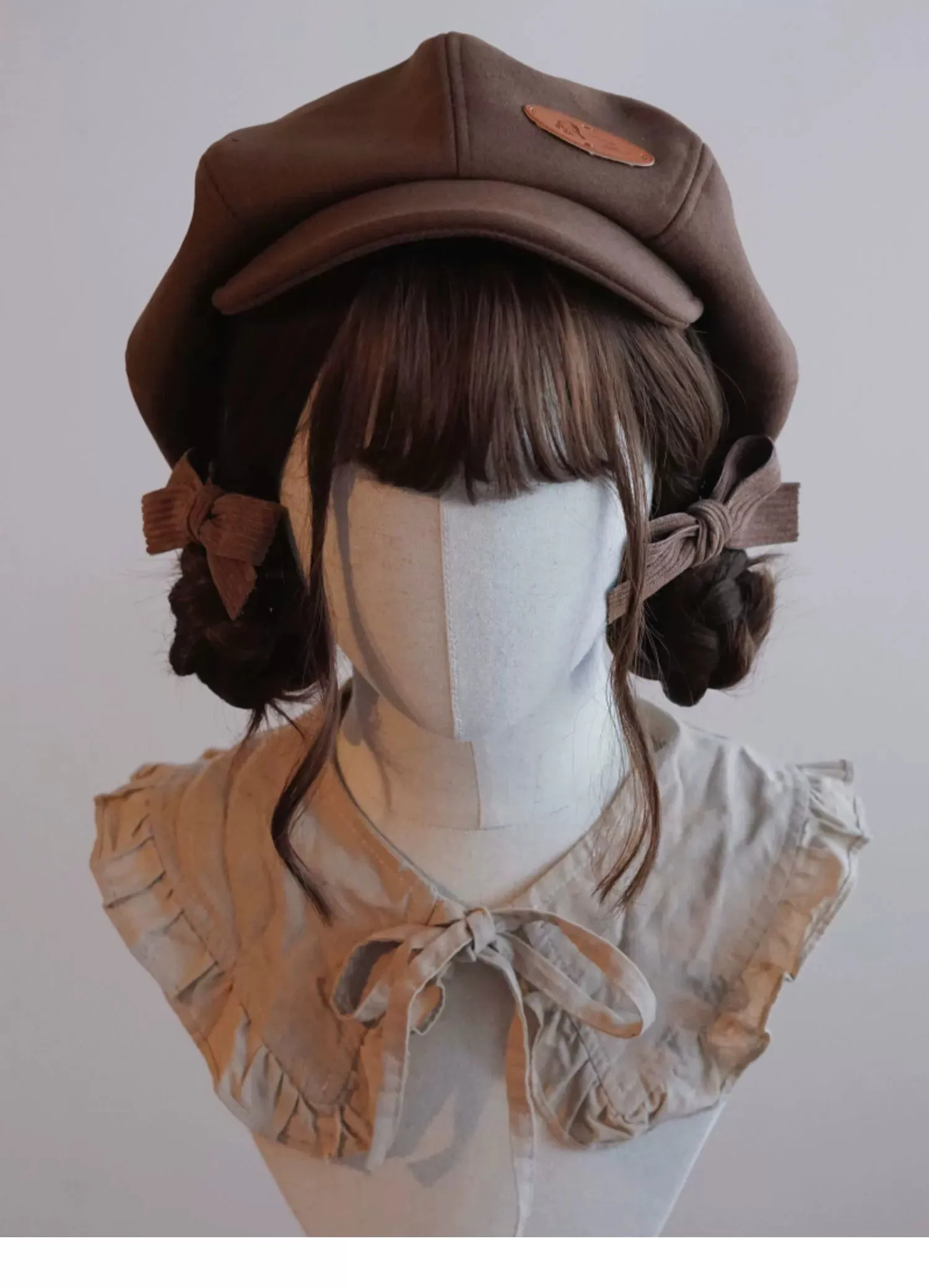 Handmade Beret Autumn-Winter Cloud Beret Duckbill Cap Multicolor