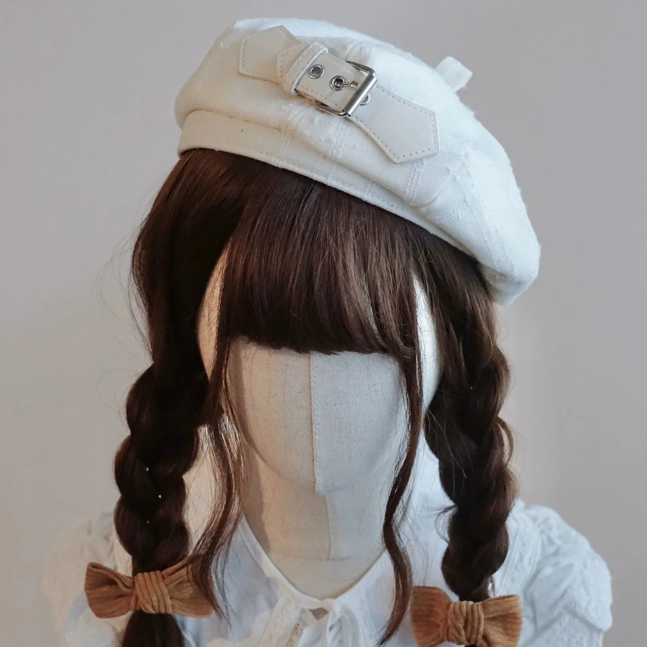 Handmade Beret Autumn-Winter Cloud Beret Duckbill Cap Multicolor