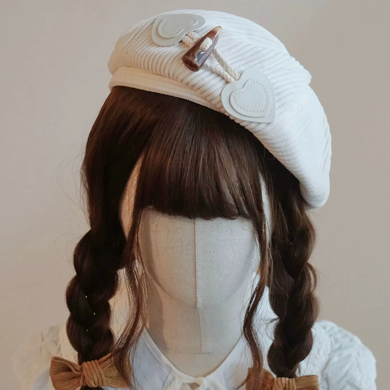 Handmade Beret Autumn-Winter Cloud Beret Duckbill Cap Multicolor