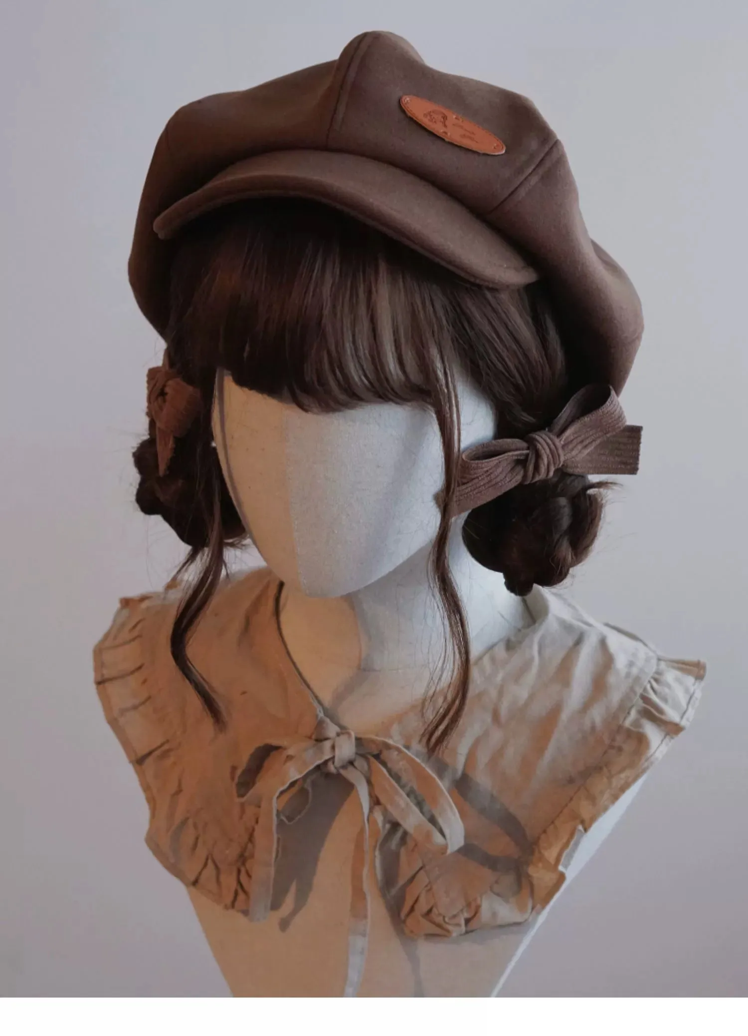 Handmade Beret Autumn-Winter Cloud Beret Duckbill Cap Multicolor