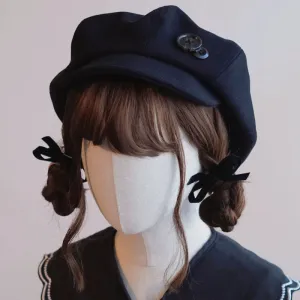 Handmade Beret Autumn-Winter Cloud Beret Duckbill Cap Multicolor