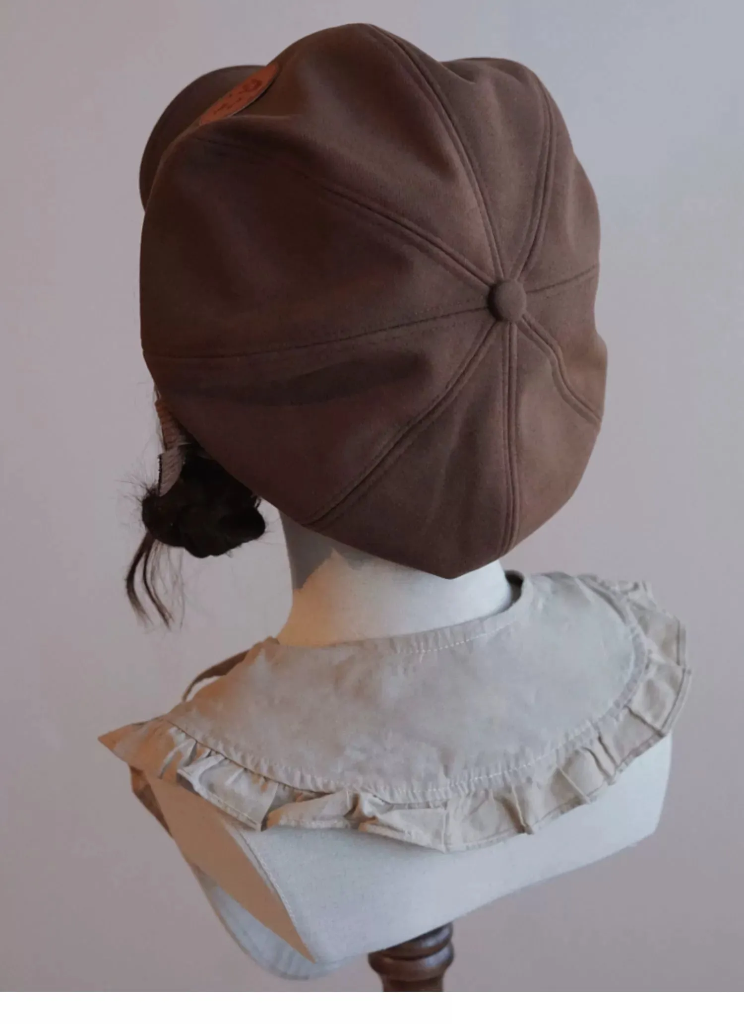 Handmade Beret Autumn-Winter Cloud Beret Duckbill Cap Multicolor