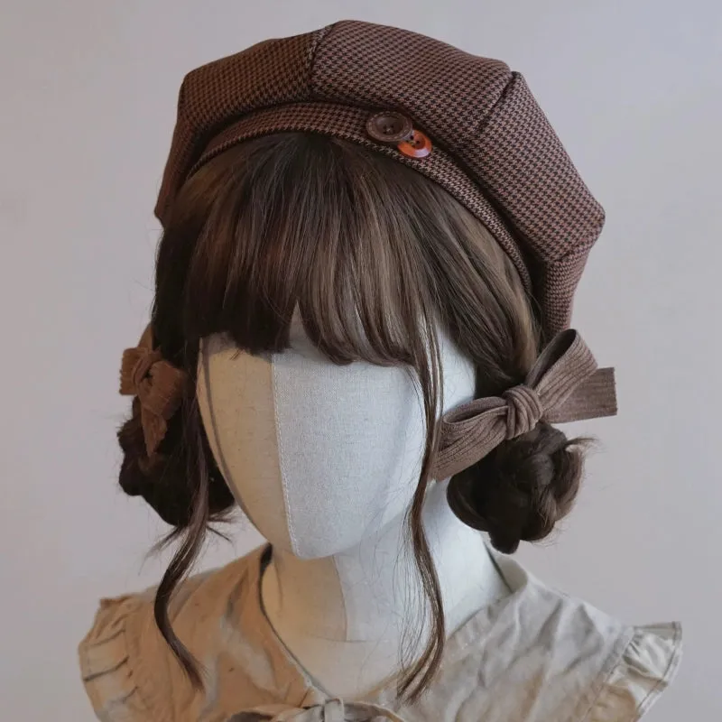 Handmade Beret Autumn-Winter Cloud Beret Duckbill Cap Multicolor
