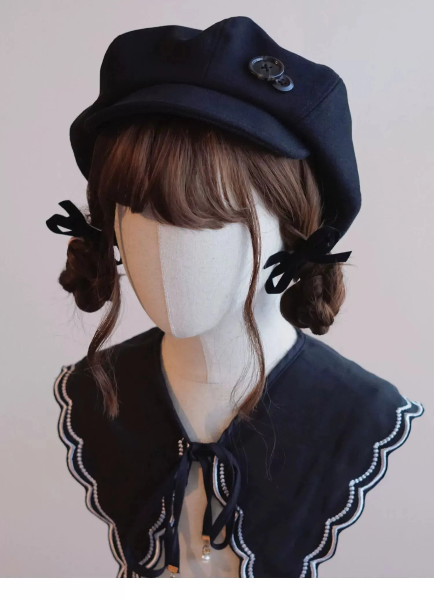 Handmade Beret Autumn-Winter Cloud Beret Duckbill Cap Multicolor