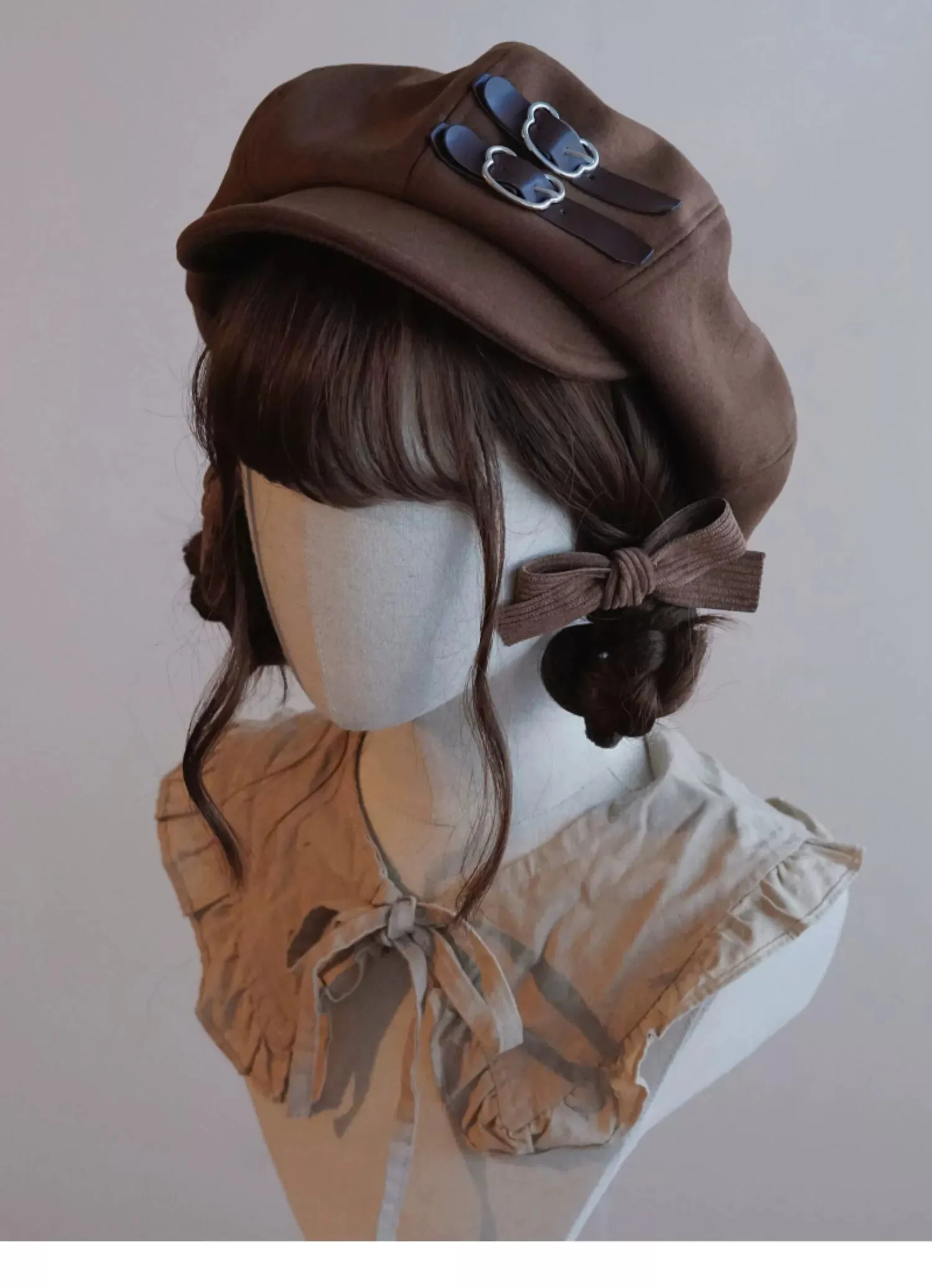 Handmade Beret Autumn-Winter Cloud Beret Duckbill Cap Multicolor