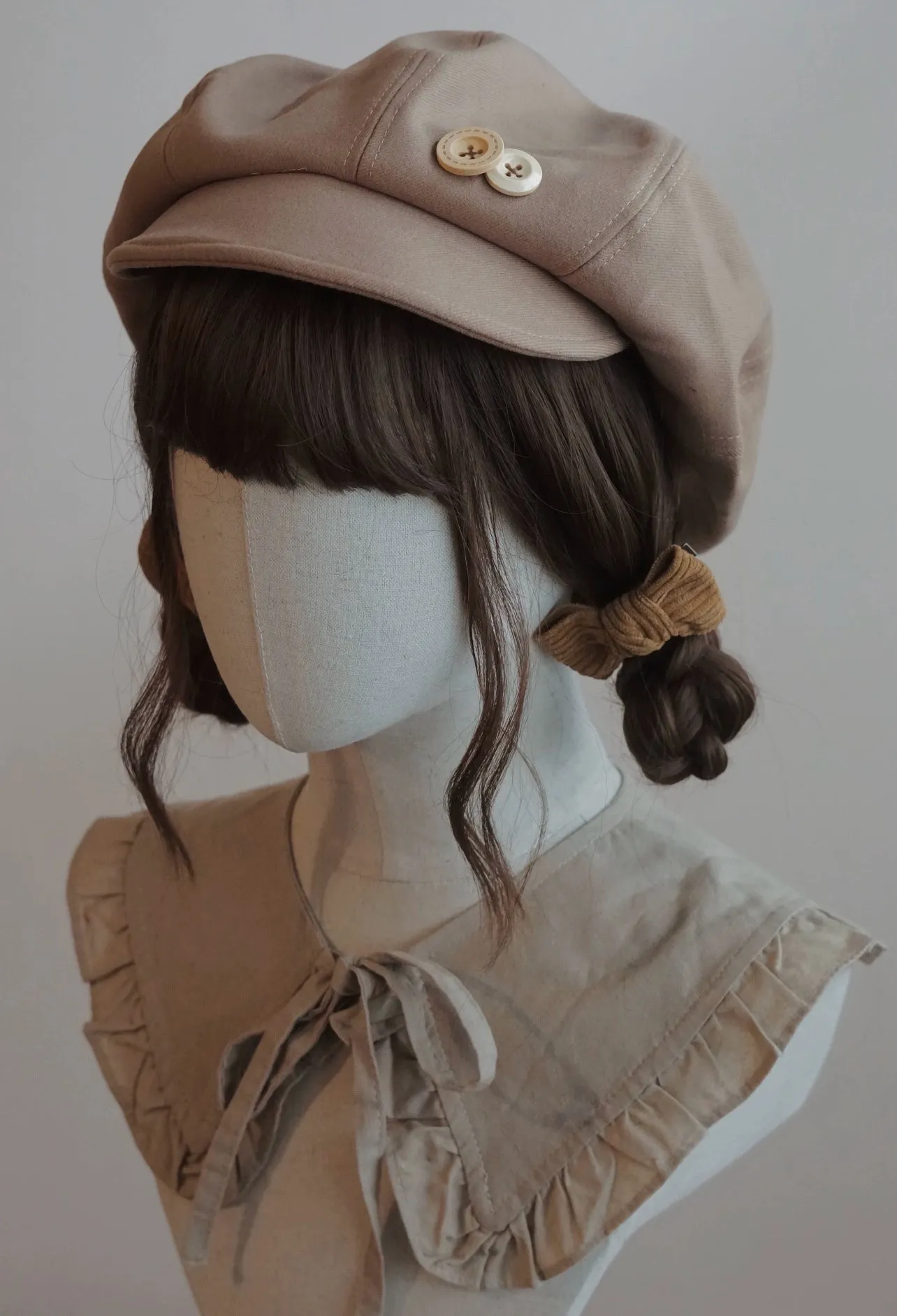 Handmade Beret Autumn-Winter Cloud Beret Duckbill Cap Multicolor