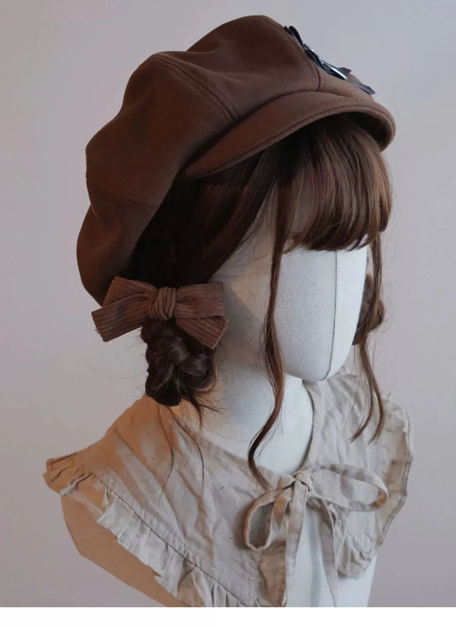 Handmade Beret Autumn-Winter Cloud Beret Duckbill Cap Multicolor