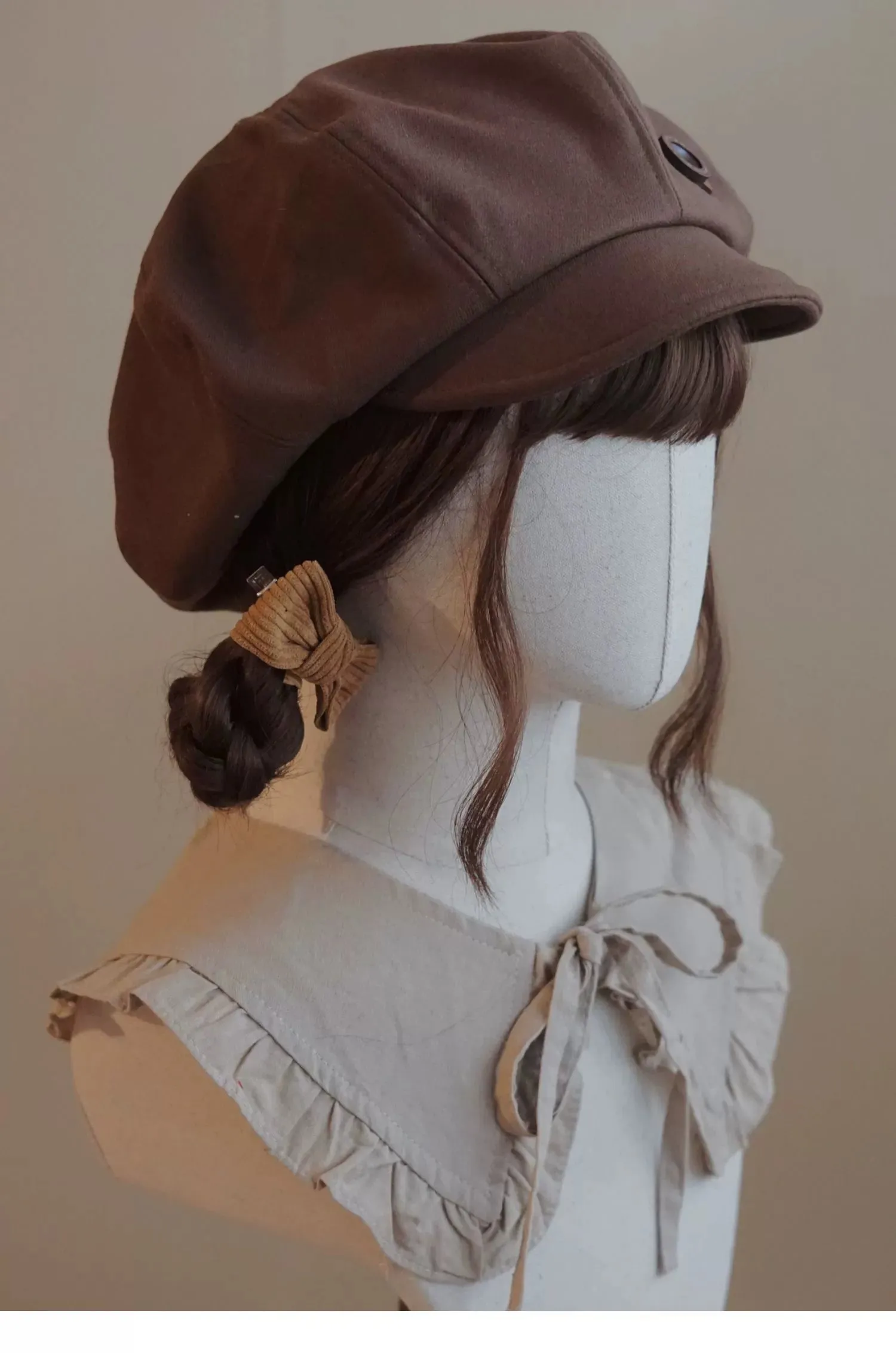 Handmade Beret Autumn-Winter Cloud Beret Duckbill Cap Multicolor