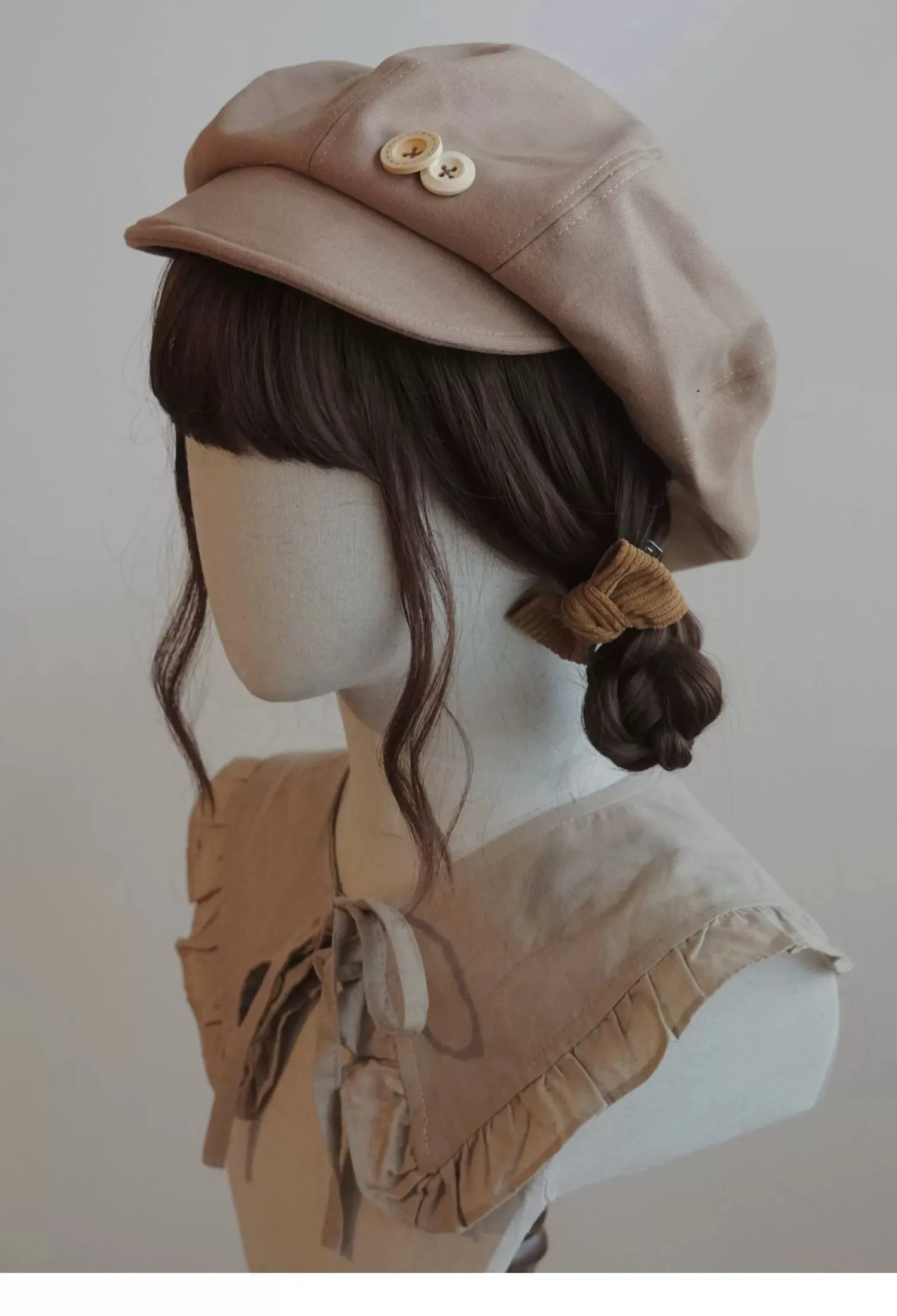 Handmade Beret Autumn-Winter Cloud Beret Duckbill Cap Multicolor