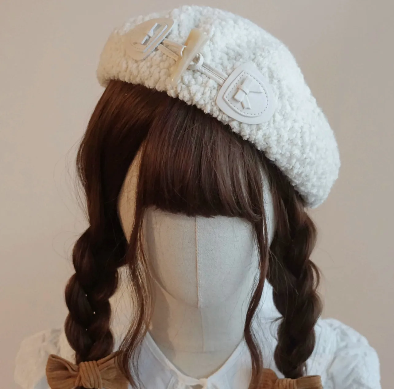 Handmade Beret Autumn-Winter Cloud Beret Duckbill Cap Multicolor