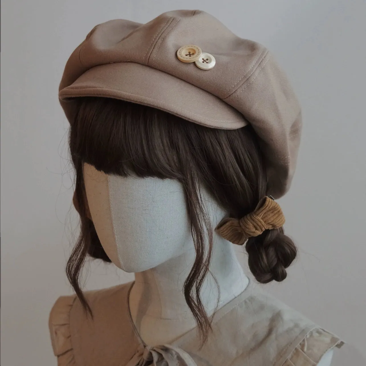 Handmade Beret Autumn-Winter Cloud Beret Duckbill Cap Multicolor