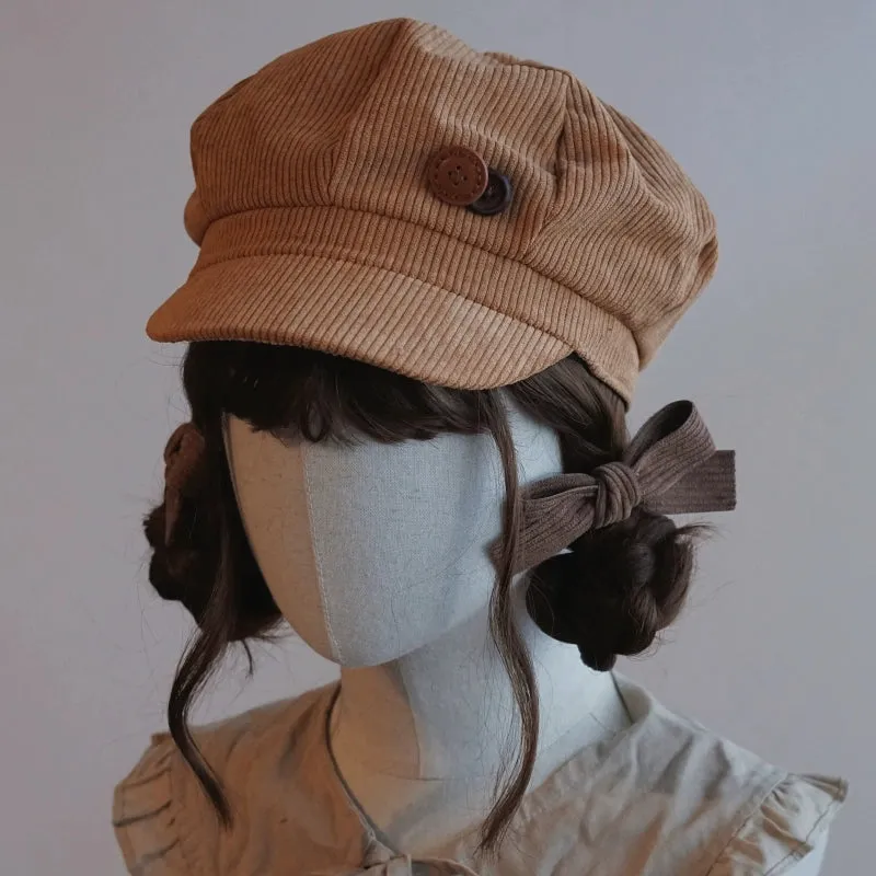 Handmade Beret Autumn-Winter Cloud Beret Duckbill Cap Multicolor
