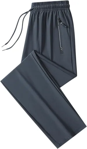 Hiking Pants Men Waterproof Lightweight Running Joggers Quick Dry Athletic Pant Sports and Outdoors with Zipper Pockets