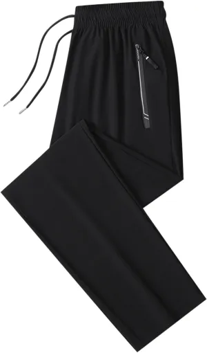 Hiking Pants Men Waterproof Lightweight Running Joggers Quick Dry Athletic Pant Sports and Outdoors with Zipper Pockets