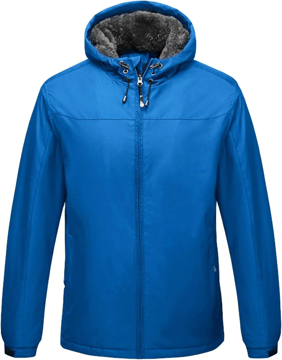 JEShifangjiusu Men's Lightweight Sportswear Jacket Casual Full Zip Windbreaker Jackets Warm Winter Padded Coats Bomber Jacket, Blue 1, Large