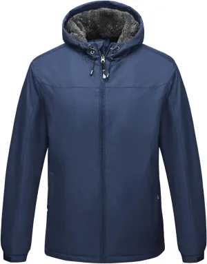 JEShifangjiusu Men's Lightweight Sportswear Jacket Casual Full Zip Windbreaker Jackets Warm Winter Padded Coats Bomber Jacket, Blue 2, XX-Large