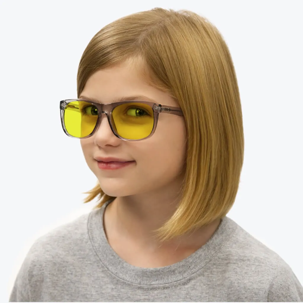 Kids DayMax Wayfarer Glasses - Pearl Grey - Readers