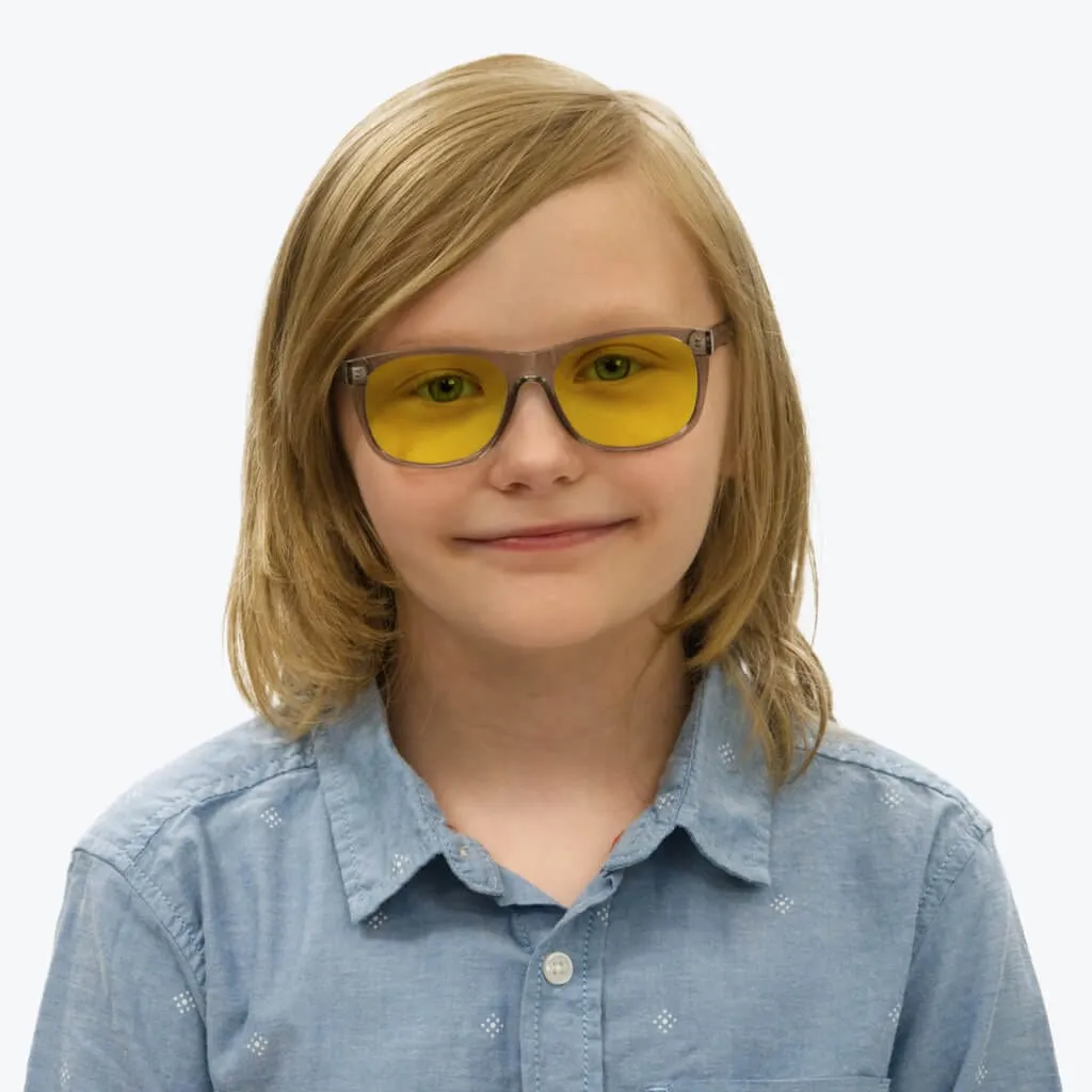Kids DayMax Wayfarer Glasses - Pearl Grey - Readers