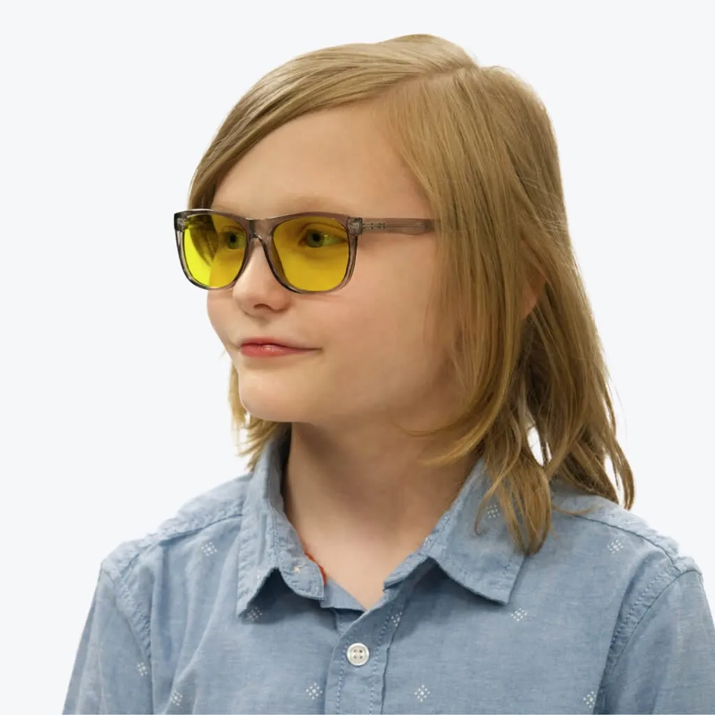 Kids DayMax Wayfarer Glasses - Pearl Grey - Readers