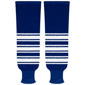 Kobe Sportswear 9824A  Toronto Maple Leafs Away Pro Knit Ice Hockey Socks
