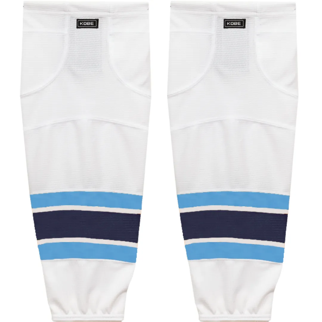 Kobe Sportswear K3GS65H Pro Series University of Maine Black Bears White Mesh Ice Hockey Socks