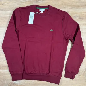 Lacoste Crewneck Sweatshirt in Bordeaux
