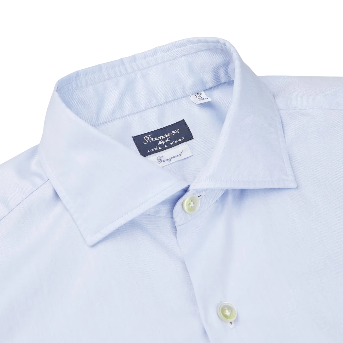 Light Blue Fine Cotton Twill Cut-Away Shirt