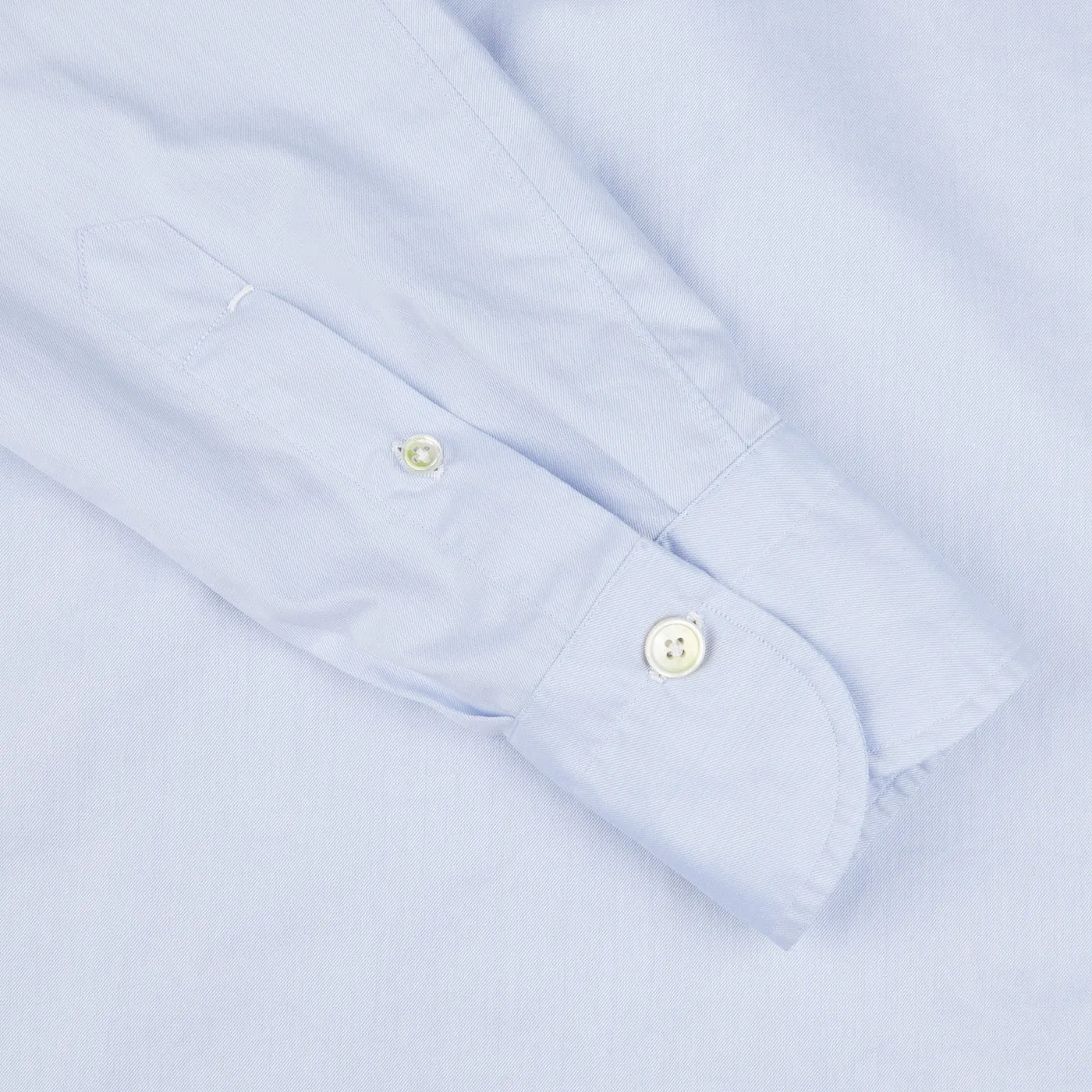 Light Blue Fine Cotton Twill Cut-Away Shirt
